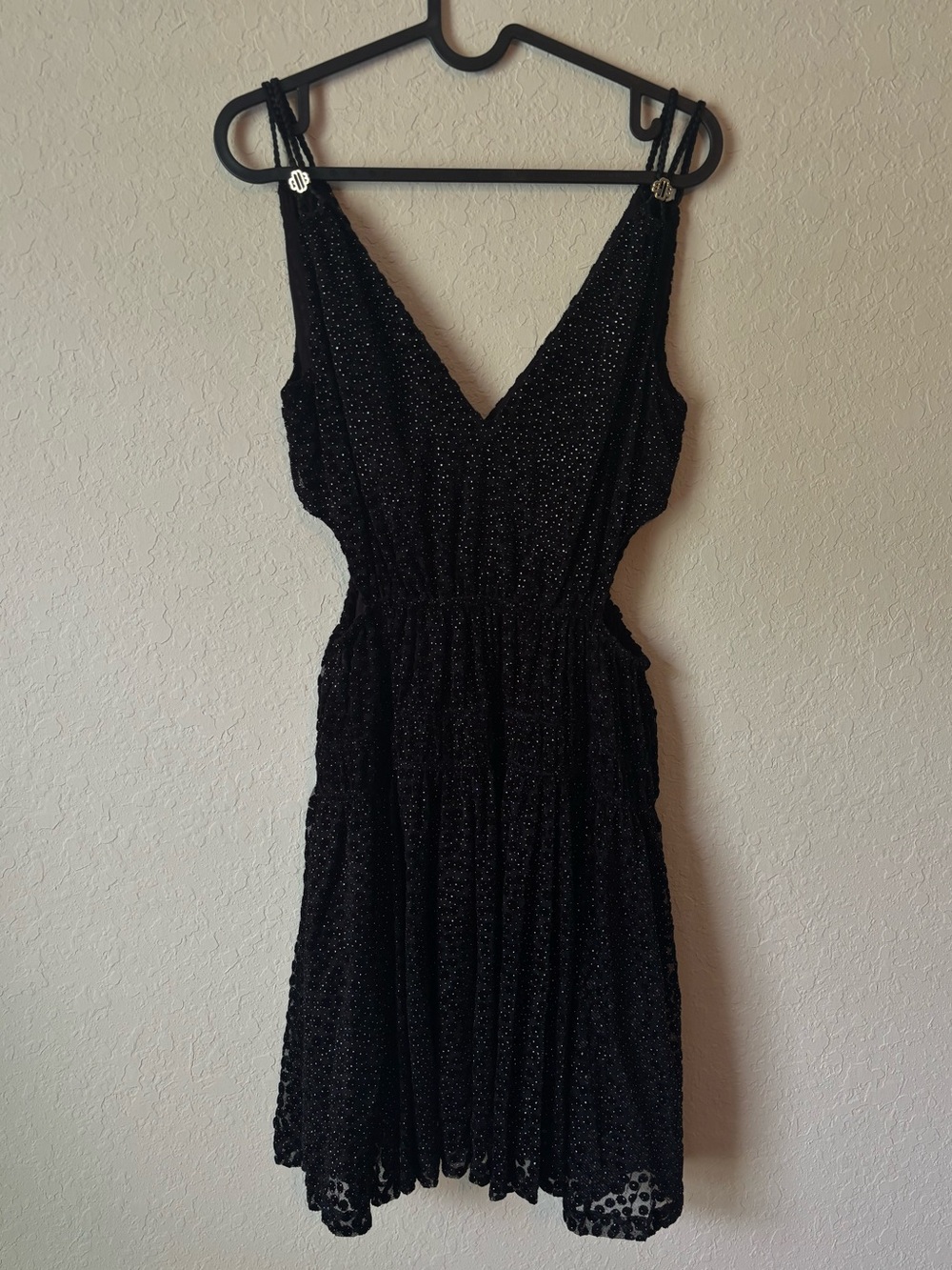 Maje | Women's Sleeveless Velvet Feather Dress Size US Small FR 36 - Picture 4 of 10